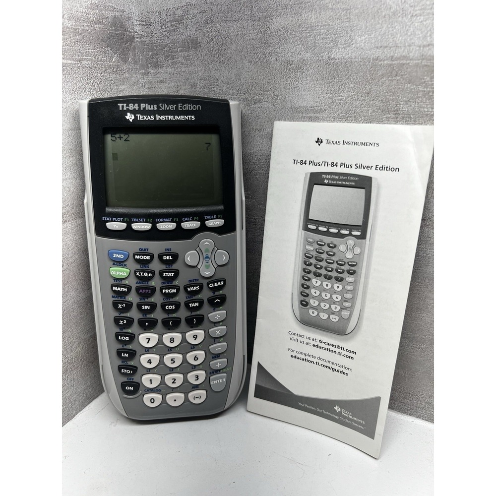 TEXAS INSTRUMENTS TI-84 PLUS SILVER EDITION GRAPHING CALCULATOR - Picture 2 of 6